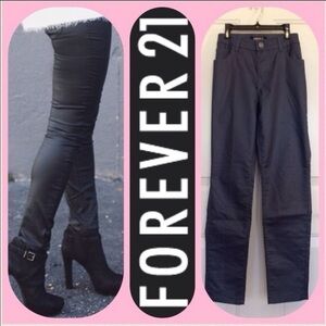 FOREVER 21 Premium Denim Wax Coated Gray/Blue Jean Size 29
